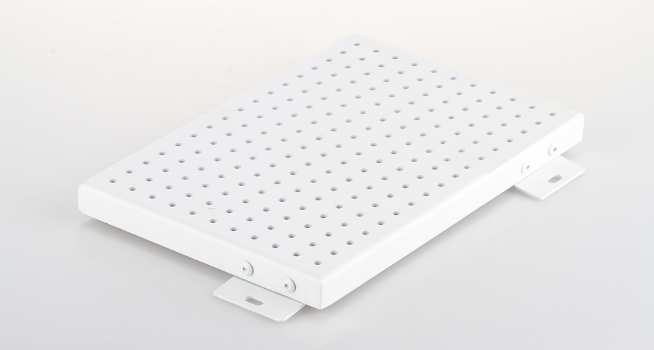 冲孔铝单板的平面安装示意流程图